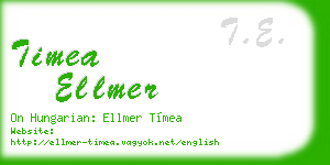 timea ellmer business card